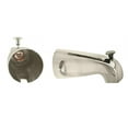 thumbnail image 6 of Westbrass R311-07 5-1/2" Reach Brass bathtub Spout with Nose Diverter, Polished Nickel, 6 of 7