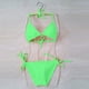 thumbnail image 5 of Conjunto de Bikini Acolchado sin Mangas, Traje de Baño de Corte Alto para la Playa Y la Piscina, 5 of 6