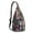 Black-107, variant on Waterproof Hiking Sling Backpack for Women – Lightweight Floral Crossbody Chest Bag with Adjustable Strap, Botanical Wildflower Travel Backpack for Outdoor & Everyday Use