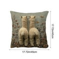 thumbnail image 3 of Euaioeiu Cute Animal Print Pillow Covers, Soft Decorative Throw Pillowcases for Couch Sofa Bedroom Living Room, 17.7x17.7 Inches, Farmhouse Boho Home Decor Accent Pillows for Indoor Outdoor, 3 of 6