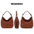 thumbnail image 2 of Bolso de mano Montana West Hobo Purses de cuero vegano para mujer, 2 of 5