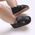 thumbnail image 2 of Ticikt Baby Crib Shoes, Closed Toe Soft Sole First Walker Sandals for Infants 0-18 Months,X10 Black, 2 of 9