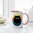thumbnail image 6 of CafePress - Black Cat Retro Sunset Mugs - 11 oz Ceramic Mug - Novelty Coffee Tea Cup, 6 of 6