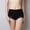 Black, variant on HUPOM Women Boxers Underwear Panties High Waist Casual None Seamless Waistband Black L