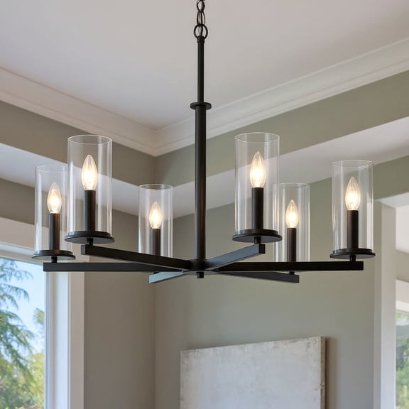 Luxury Transitional Chandelier, Black, UKC20049