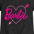 thumbnail image 3 of Barbie - Arrow Heart Logo - Youth Girls Fitted Short Sleeve T-Shirt, 3 of 5