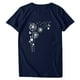 thumbnail image 1 of Blusa de manga corta con cuello redondo y estampado de tallas grandes para mujer OAVQHLG3B Store  lin121212, 1 of 4