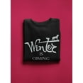 thumbnail image 3 of Wolf Silhouette And Winter  Sweatshirt Men -Image by Shutterstock, Male 5X-Large, 3 of 4