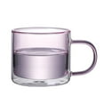 thumbnail image 1 of Tasses à Café en Verre à Double Paroi Colorées 250 Ml/8,5 Oz Tasses à Thé Transparentes avec Poignée, 1 of 14