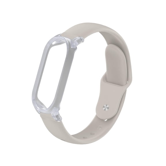 TUDIA Snap-On Case Silicone Wristband for PLAUD NotePin AI Voice Recorder, Adjustable Wearable Strap Secure Accessory, Sand