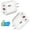 White Dual Ports, variant on AlmosTen 30W USB C Charger,2 Pack Dual Port PD USB A Fast Wall Charger Block Fast Charging Plug with Blue Light USB C Charger Adapter Compatible with iPhone 16/15/14,Samsung Galaxy,White