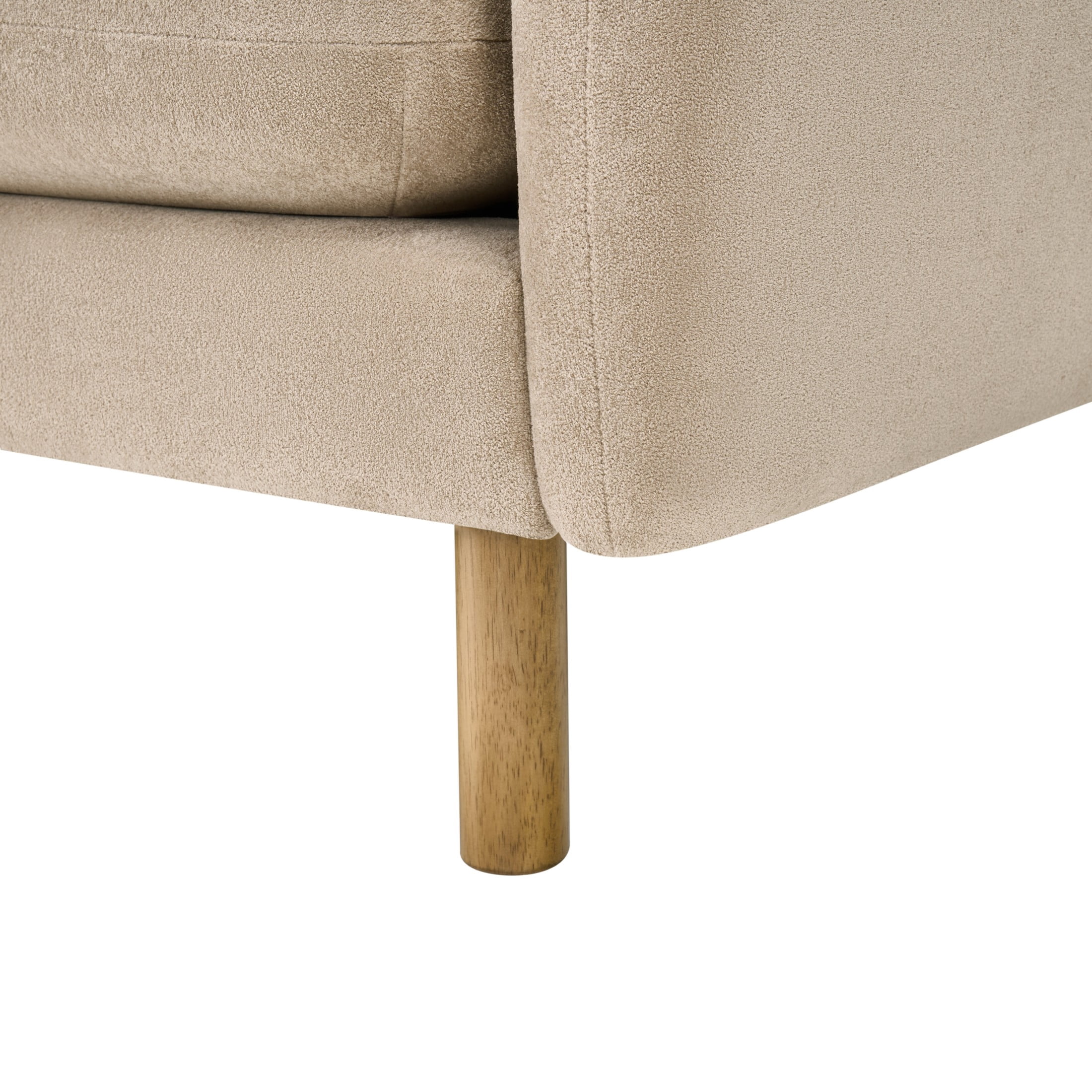 Christopher Knight Home 80" Modern Boucle Sofa, 3-Seater Upholstered Couch with Oversized Cushions, Nomad