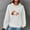 Blanc, variante sur Amzcrzy Chandails à Capuchon pour Femmes Chandail à Capuchon Imprimé à Col Rond pour Femmes avec Poches à Manches Longues et Haut à Capuche Chandail à Capuchon Chandails à Manches Longues pour Femmes Chandail à Capuchon à Enfiler Chandail Ras du Cou S