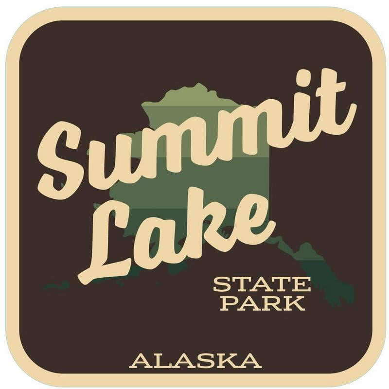 Summit Lake State Park Decal Sticker 4Inches By 4Inches Vinyl