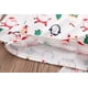 thumbnail image 4 of Conjunto de pijamas para niños y niñas 2021, Papá Noel, pingüino, árbol de Navidad, ropa de dormir para niños, 2 piezas, tops + pantalones, ropa de bebé, pijamas, 4 of 5