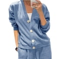 thumbnail image 4 of Pyhlmscde Women's Two Piece Sets Fall Outfits, Fall Outfits for Women, V Neck Cardigan for Women, Womens Fall Tops, 4 of 6