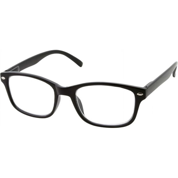 Multi Focus Progressive Reading Glasses 3 Powers in 1 Reader for Men and Women (Black, 1.00)