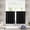 Black, variant on Short Curtains for Small Bedroom Window, Insulating UV Blocking Drapes for Kitchen Cafe Basement Garage, Privacy Tiers for Bathroom Window, 30 x 24 Inch, 2 Panels Set.