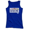 Back To The Future Science Fiction Movie Outatime Plate Juniors Tank Top Shirt