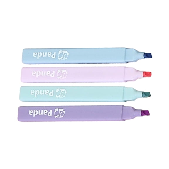 Yokua 4 Pcs Highlighter Markers Chisel Tip Highlighter Pen Stationery Supplies