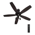 thumbnail image 3 of 52" 5 Blade Rustic Candelabra Ceiling Fan with Light & Remote Control, 3 of 8