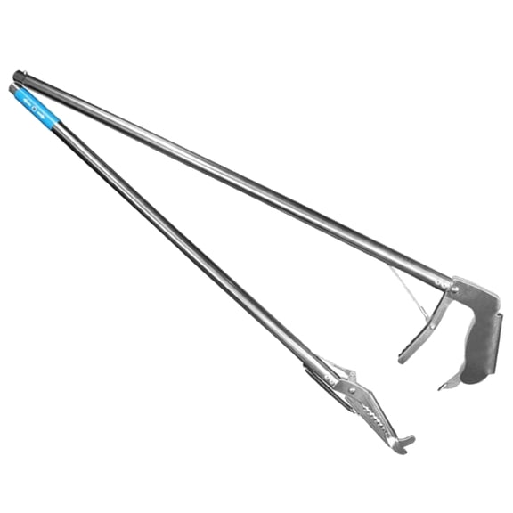 120cm Snake Catchers for Outdoor Stainless Steel Foldable Snake Clamp for Reptiles Catching Efficient Beachcomb Clamp