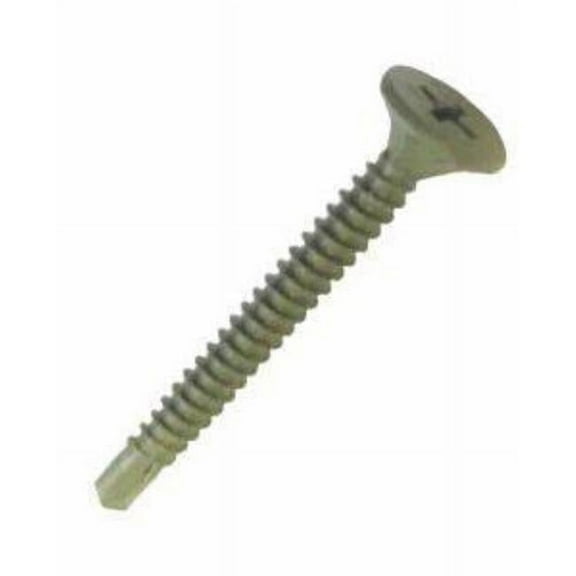Griprite 5024739 No.8 x 1-5-8 in. Phillips Wafer Head Cement Board Screws, 1 lbs - Pack of 144 - Case of 12