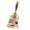 golden white, variant on Floral Embossed Handheld Handbell Accessory, Vintage Metal Hand Bell for Classroom Activities, Event Timing and Display