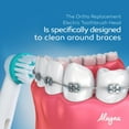 thumbnail image 5 of Replacement Toothbrush Heads for Oral B Braun - Ortho and Power Tip Brush Heads Compatible with Oralb Electric Toothbrushes - Good for Braces, Crowns, Bridges 20 Pack, 5 of 9