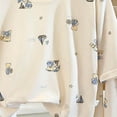 thumbnail image 4 of Girls Pajamas Sets 2 Piece Long Sleeve Sleepwear Summer Cute Pjs Cartoon Print Loungewear For Kids,casual 6-12 Months 12-24 Months 2t 3t 4t 5t 6t 7t 8t 9t Children Khaki 6-12 Months, 4 of 4