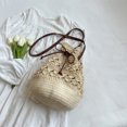 thumbnail image 4 of Bolsa bandolera para mujer Bolsa tejido a mano informal Bolsa elegante para mujer (Beige) Hugtrwg Para Estrenar, 4 of 9