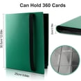 thumbnail image 3 of Collectible Card Binder Album 360 Card Holder 9 Pockets Trading Card Binder Album Large-capacity Card Binder Notebook for Birthdays Christmas and Parties, 3 of 5