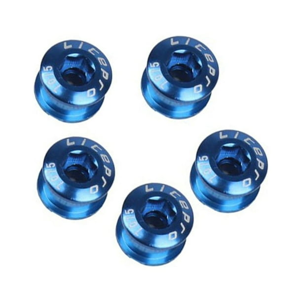 Pernos de rueda de cadena Soidarity Ciclismo Azul Paquete de 5