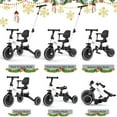 thumbnail image 3 of Tricycle for Toddlers 1-3 ,Bike with Push Handle for Boys and Girls Balance Bike with Removable Pedal, Backrest, Adjustable Seat, Gifts, 3 of 9
