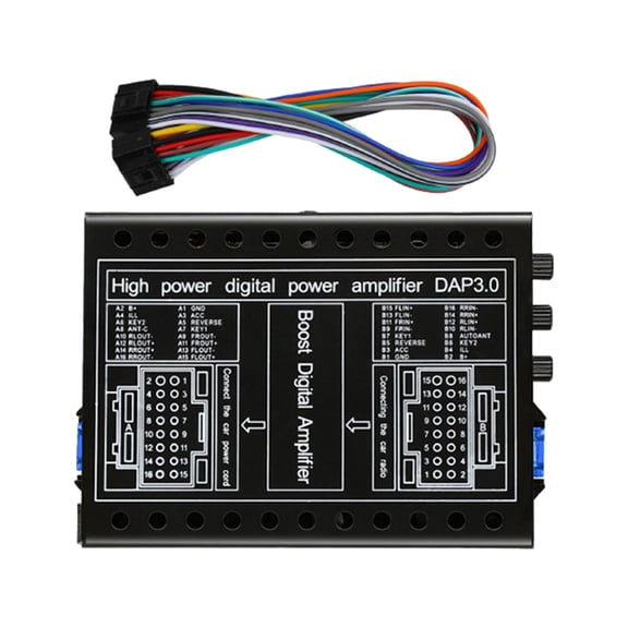Easy Installation Car DSP Amplifier 12V Boosters Support Adjustment 4x60W Digital Sound Processors