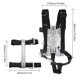 thumbnail image 5 of Sonducket Juego de placa trasera de buceo profundo de aluminio con hebilla de acero inoxidable ajustable, acabado de grano de neopreno, juegos de placa Deportes acuáticos Plata Sonducket OD002497-03B, 5 of 5