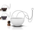 thumbnail image 1 of Maceta colgante GARDENIX DECOR 28 cm autoriego blanca, 1 of 8