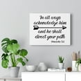 thumbnail image 5 of Scripture Walls He Shall Direct Your Path Proverbs 3:6 Bible Verse Canvas Christian Wall Art Ready to Hang Unframed, 5 of 12