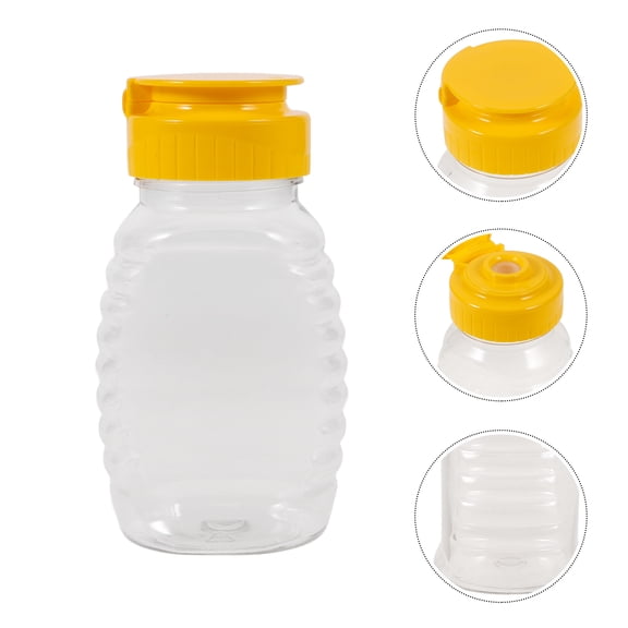 OUNONA 2pcs Honey Squeezing Bottles Honey Dispenser Bottles Reusable Ketchup Bottles