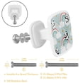 thumbnail image 2 of 4 Pieces Set Drawer Pulls Handle Square Wardrobe Cabinet Knobs with Stainless Steel Screws Furniture Kitchen Decor, 2 of 5