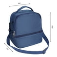 thumbnail image 2 of Unique Bargains Insulated Leakproof Lunch Bag for Office, Picnic Navy Blue, 2 of 6