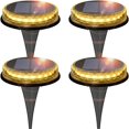 thumbnail image 1 of Lámpara enterrada de 4 piezas, lámpara solar LED, lámpara de césped, lámpara solar para jardín al aire libre, lámpara de paisaje adecuada para paisajismo como se muestra, como se muestra, 1 of 5