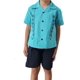 thumbnail image 2 of Guayabera para Bebé Pañalero con Short, Conjunto Mexicano de 2 Piezas para Niño, Guayabera Infantil de Manga Corta, 2 of 4