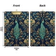 thumbnail image 5 of FORMRS Acrylic Clipboard with Low Profile Clip Standard A4 Letter Size, 12.5" x 9", Navy Blue Peacock Pattern, 5 of 8