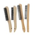 thumbnail image 1 of 4 Pcs Welding Brush For Cleaning Welding Slag, Rust And Dust 11 Inch/10 Inch Heavy Duty Carbon Stee, 1 of 5