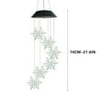 thumbnail image 3 of Christmas Snowflake Wind Chime Pendant, LED Light Sensor Outdoor Decoration, Colorful Holiday Wind Chime, for Garden, Patio, 70 cm, 3 of 8