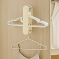 thumbnail image 4 of Usloyux Under $5 Hanger Organizer,Wall-Mounted Retractable Clothes Hanger for Closet Laundry Room Washing Machine,No-Drill Wall-Mount Organizer,Space Saving Hangers Retractable Hanger Organizer, 4 of 6