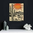thumbnail image 5 of JEUXUS Aint Down The Sun Comes Up Western Canvas Wall Art Vintage Abstract Desert Landscape Cactus Botanical Plants Posters Prints Painting Decor, 5 of 5