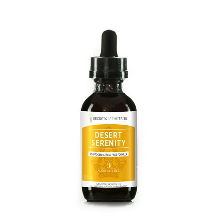 - Desert Serenity Alcohol-FREE Extract, Tincture, Glycerite Eleuthero, Korean Red Ginseng, Ashwagandha, Chamomile, Rhodiola, Schisandra, Cordyceps. Adaptogen/Stress-free Formula 2 oz