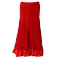 thumbnail image 2 of Vestido Encaje Cuadrado Faldas de Ropa de Baile Accesorios Cómodo Accesorios de Mujer - Rojo SM SunniMix Vestido de baile latino, 2 of 8